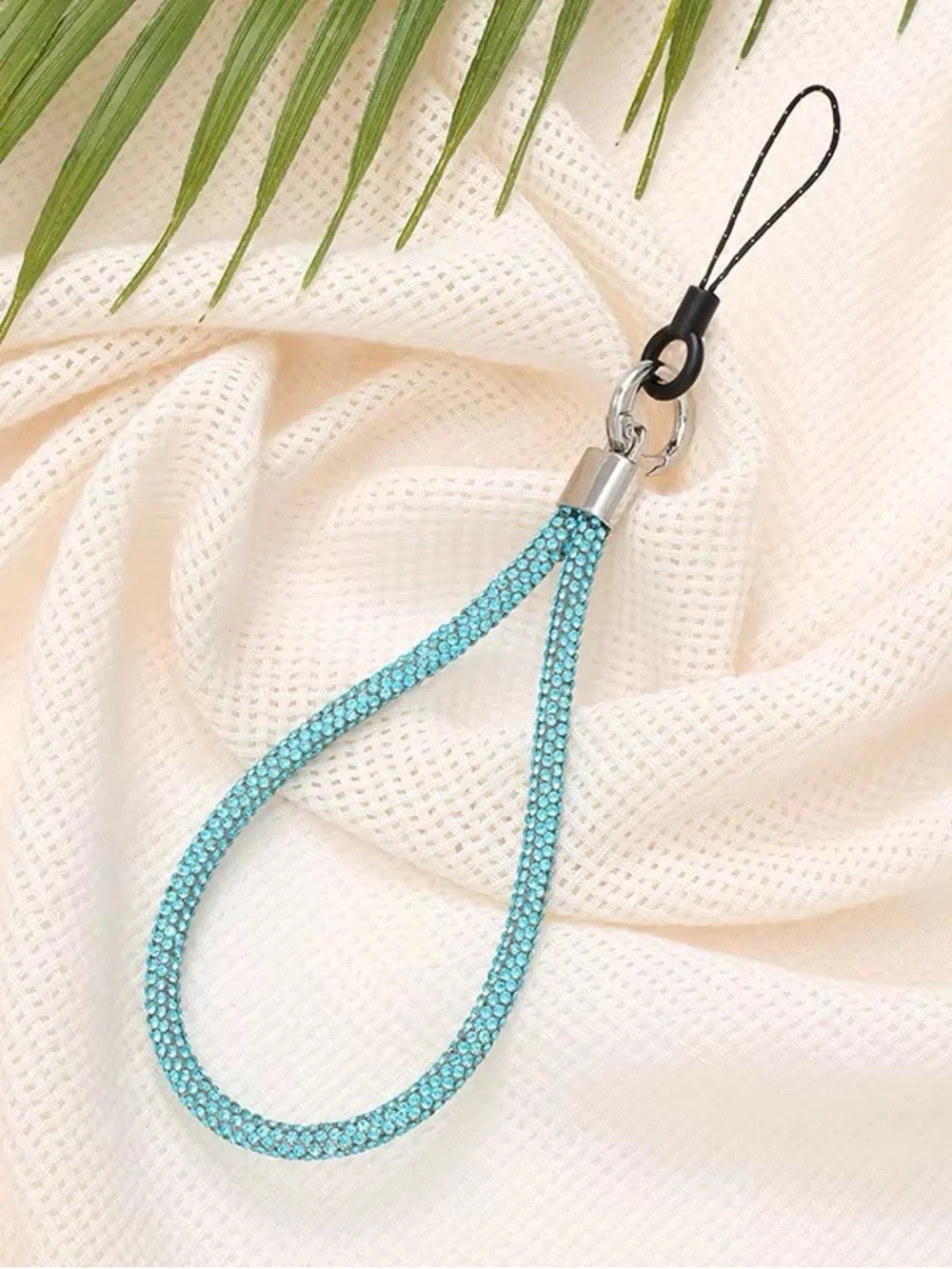 Crystal Rainbow Wrist Key Strap - Multicolor
